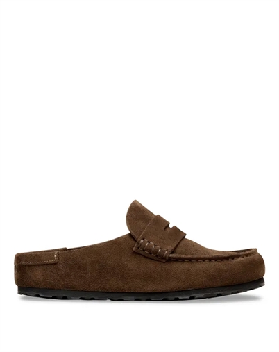 Birkenstock Naples Wrapped Suede Leather Sandal
